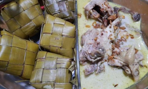 Resep Tradisional: Ketupat Lebaran dengan Sayur Opor Ayam yang Menggugah Selera