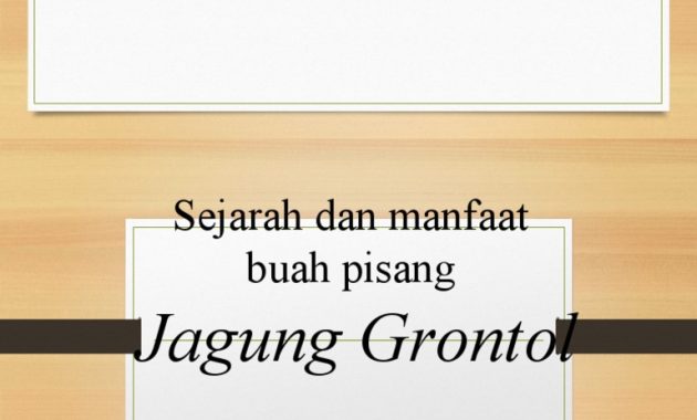Sejarah Grontol Jagung, Kuliner Legendaris Solo Raya yang Jadi Pengganti Beras Saat Penjajahan