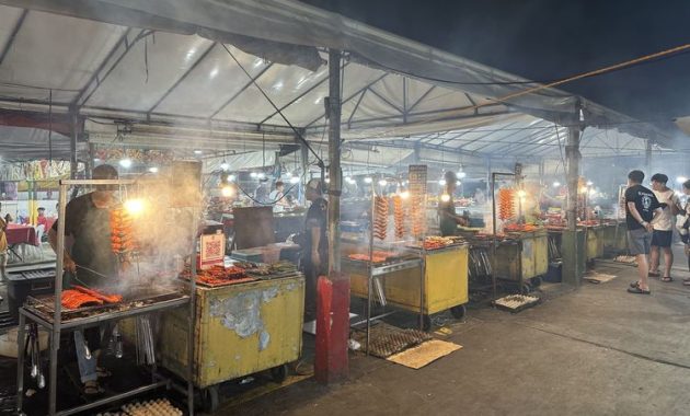 Wisata Kuliner Malam di Pasar Filipina Kota Kinabalu, Bawa Uang Berapa?