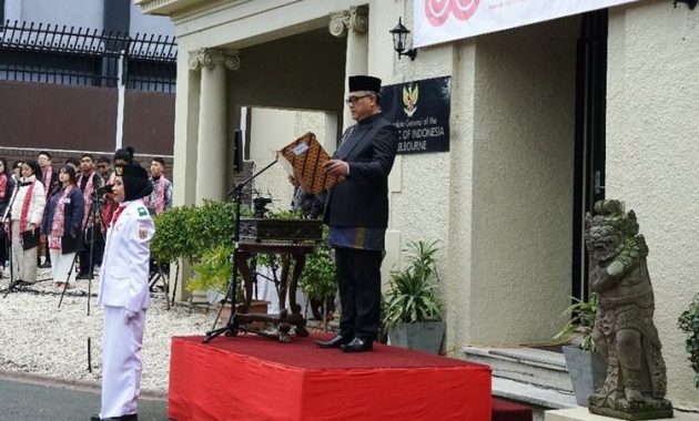 HUT Ke-80 RI di Melbourne: Meriah dengan Pertunjukan Drone, Festival Kuliner, dan Penghargaan Konsul