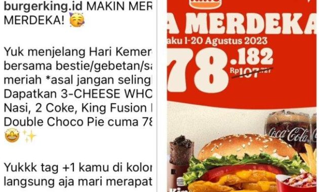 Promo Kuliner Spesial Kemerdekaan: Klaim 9 Penawaran Ini Sebelum Akhir Agustus 2025