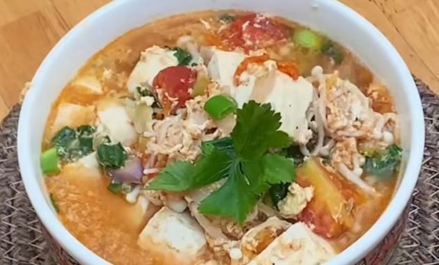 Resep Tahu Telur Tomat Enoki, Pengganti Mi Instan Sehat yang Viral
