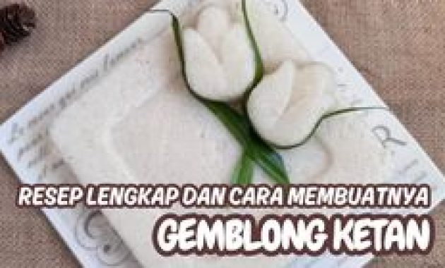 Resep Gemblong Ketan Goreng Balut Gula Merah: Modal Murah & Tips Jualan Laku Keras