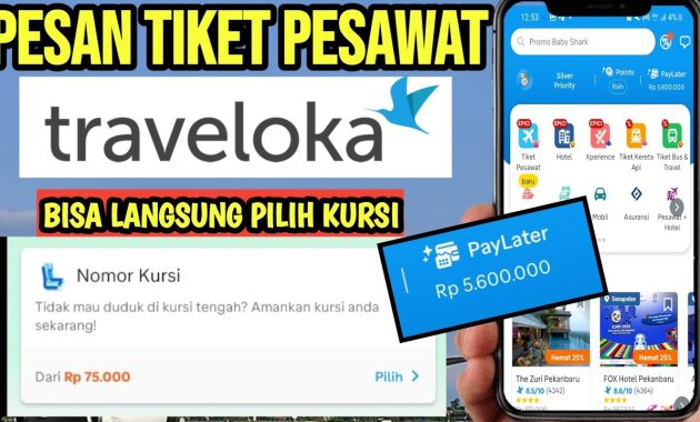 Cara Pesan Tiket Pesawat Pakai PayLater di Traveloka