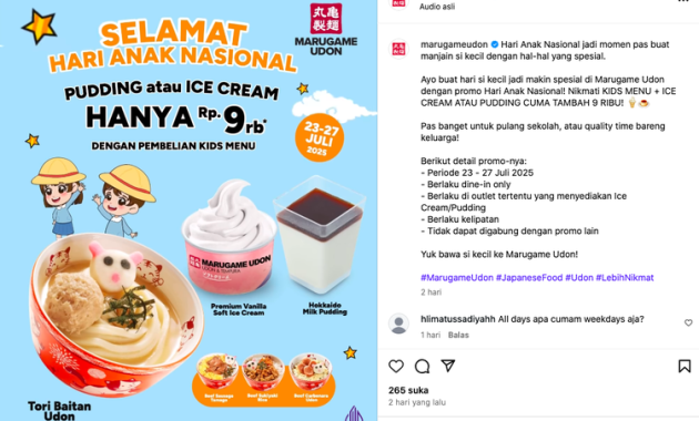 Daftar Promo Makanan dan Minuman 11.11 2025: JCO, Marugame, Wingstop, Roti O