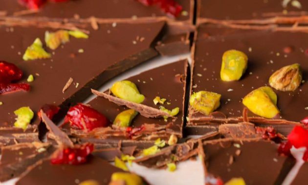 Cokelat batang kacang pistachio cranberry