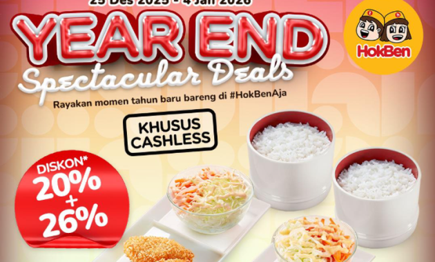 Promo makanan dan minuman akhir tahun 2025, cek daftarnya